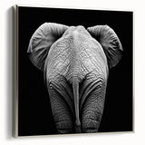 Framed canvas art depicting various animals in a stylized design, showcased in a sleek silver frame, ideal for enhancing home decor with a touch of wildlife elegance.
