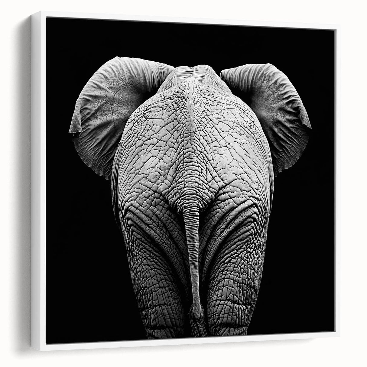 Framed canvas artwork showcasing a collection of vibrant animal designs, set against a white background, ideal for modern home décor and wildlife enthusiasts.