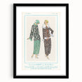 Vintage Art Deco Wall Art - Très Parisien Fashion Illustration 1923