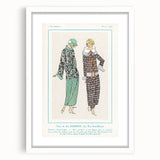 Vintage Art Deco Wall Art - Très Parisien Fashion Illustration 1923