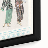 Vintage Art Deco Wall Art - Très Parisien Fashion Illustration 1923