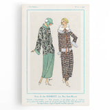 Vintage Art Deco Wall Art - Très Parisien Fashion Illustration 1923