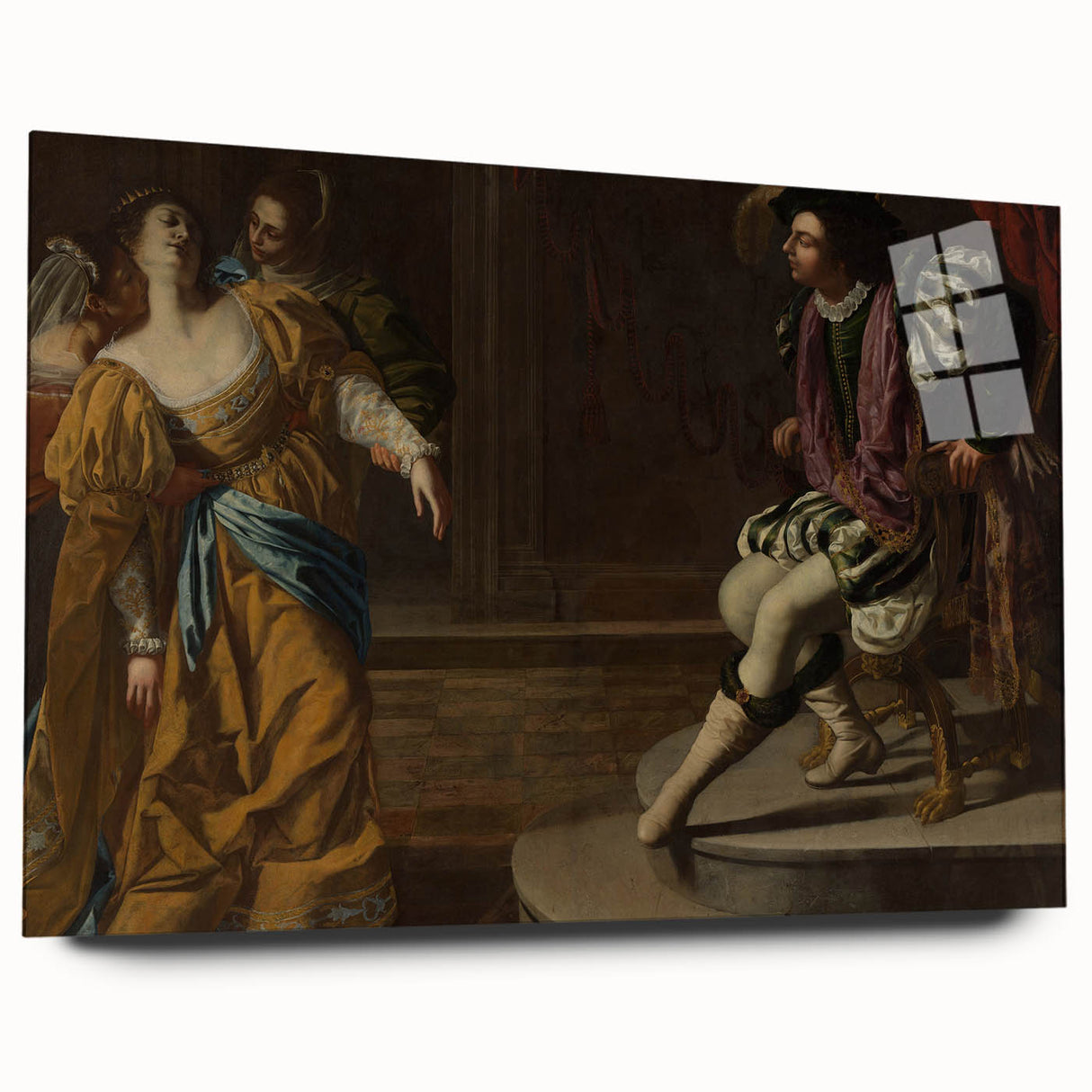 Classic Baroque Art Print - Dramatic Scene with Regal Elegance