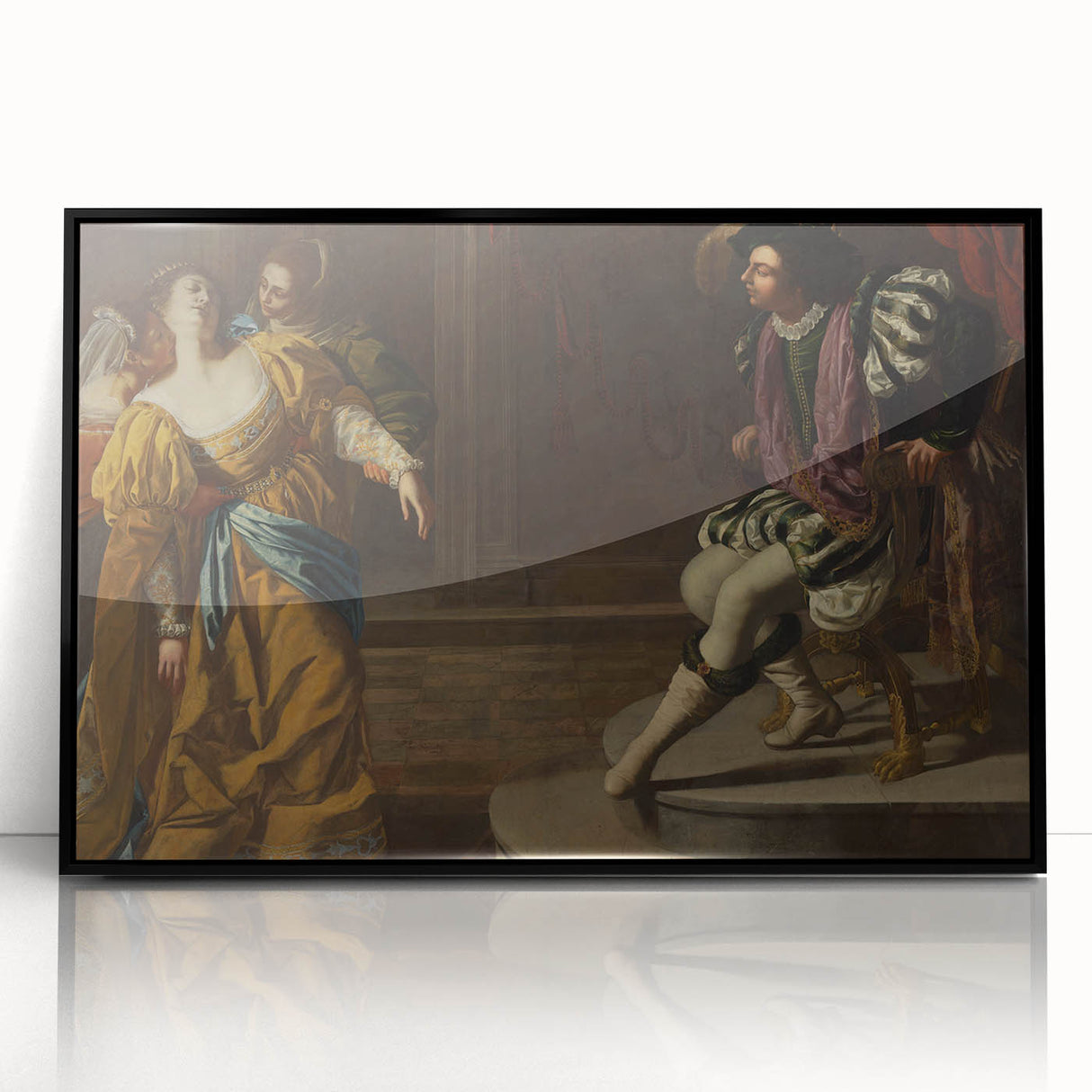 Classic Baroque Art Print - Dramatic Scene with Regal Elegance