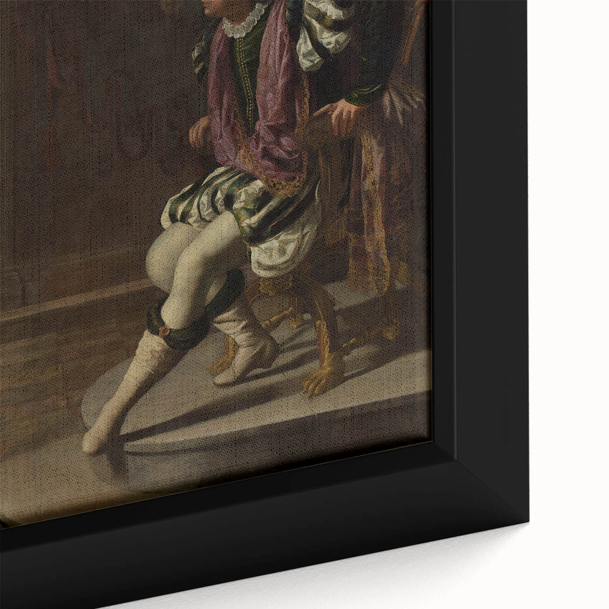 Classic Baroque Art Print - Dramatic Scene with Regal Elegance