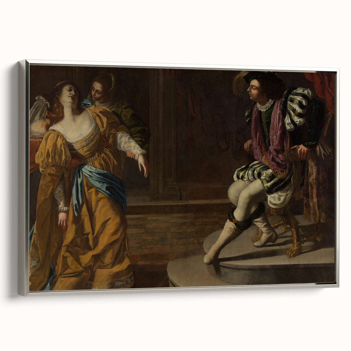 Classic Baroque Art Print - Dramatic Scene with Regal Elegance