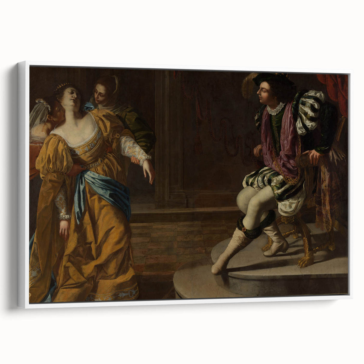 Classic Baroque Art Print - Dramatic Scene with Regal Elegance
