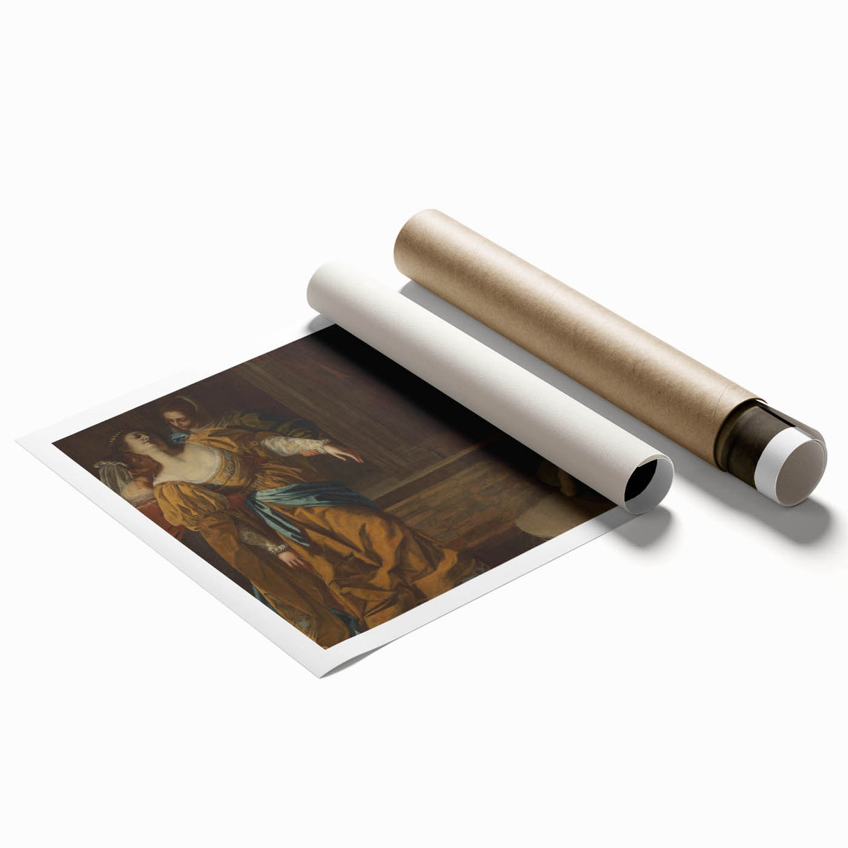 Classic Baroque Art Print - Dramatic Scene with Regal Elegance