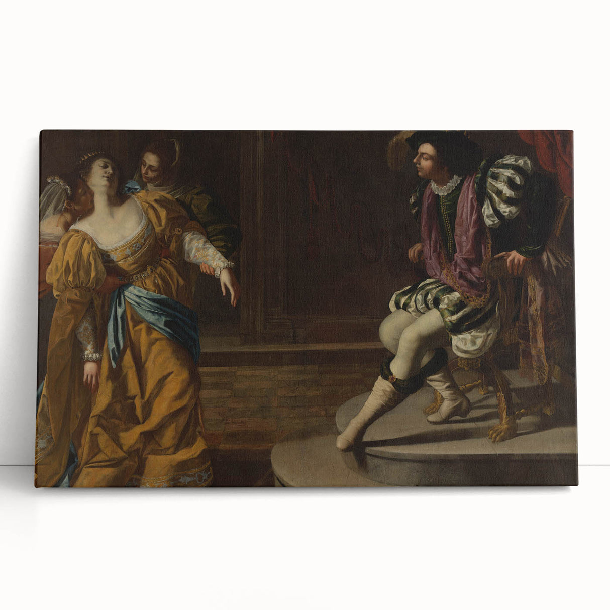 Classic Baroque Art Print - Dramatic Scene with Regal Elegance