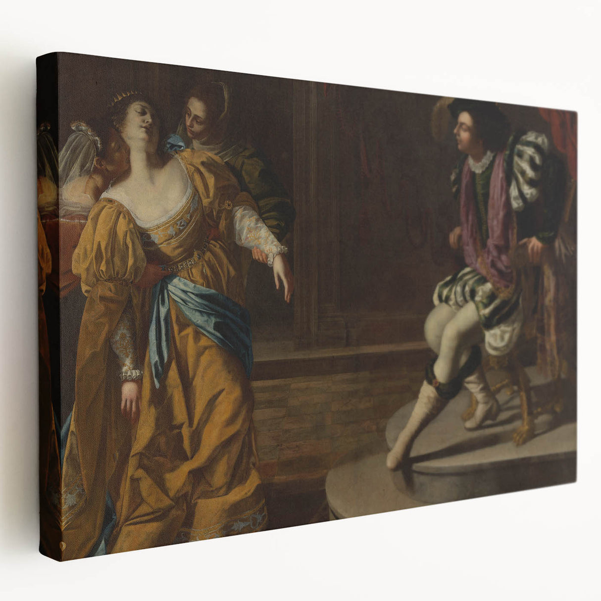Classic Baroque Art Print - Dramatic Scene with Regal Elegance