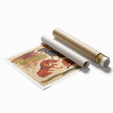 Vivid Expressionist Dogs in Landscape - Colorful Canvas Print