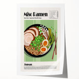 Extra large rolled print depicting various colorful food dishes, ideal for art wall dining room or classy bathroom decor.