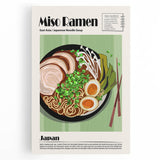 Black and white canvas print of various food dishes, ideal for kitchen wall art.