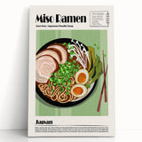 Black and white photo of various dishes on stretched canvas, ideal for kitchen wall art.