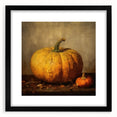 Halloween Art Prints - Rustic Pumpkin Painting for Fall Wall Decor