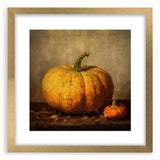 Halloween Art Prints - Rustic Pumpkin Painting for Fall Wall Decor