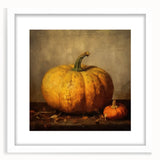 Halloween Art Prints - Rustic Pumpkin Painting for Fall Wall Decor