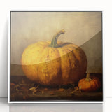Halloween Art Prints - Rustic Pumpkin Painting for Fall Wall Decor