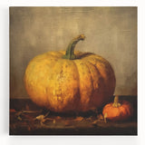 Halloween Art Prints - Rustic Pumpkin Painting for Fall Wall Decor