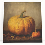 Halloween Art Prints - Rustic Pumpkin Painting for Fall Wall Decor