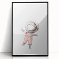 Personalized Kids Art - Space Explorer Girls Bedroom Wall Decor