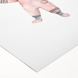 Personalized Kids Art - Space Explorer Girls Bedroom Wall Decor