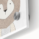Lion Acrylic Nursery Art - Baby Room Wall Decor for Kids