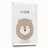 Lion Acrylic Nursery Art - Baby Room Wall Decor for Kids