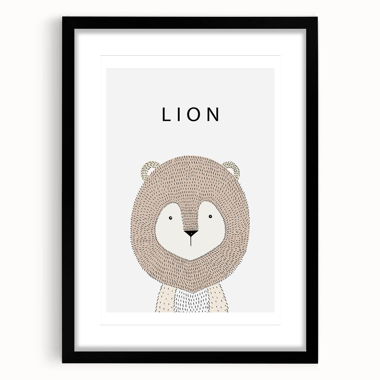 Lion Acrylic Nursery Art - Baby Room Wall Decor for Kids