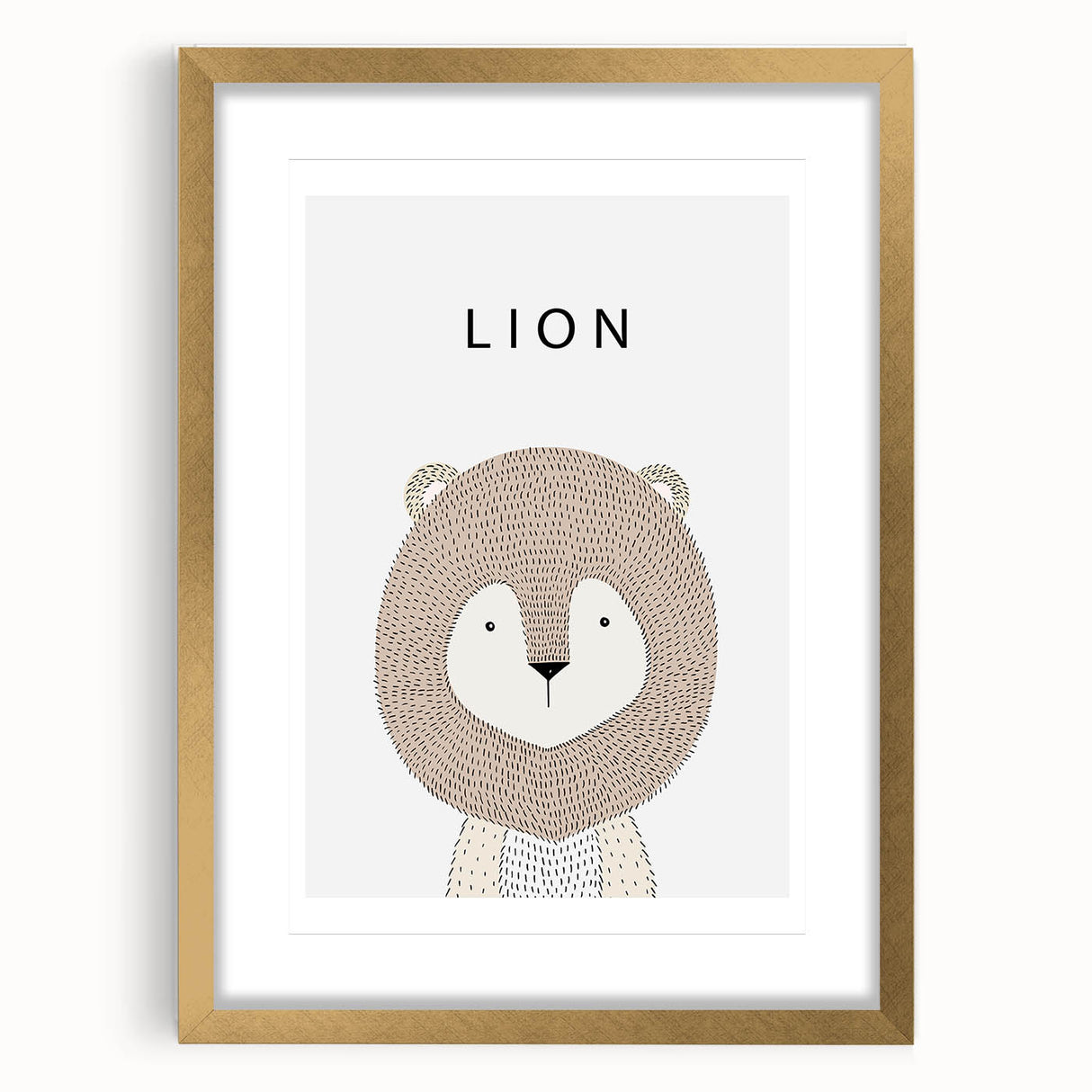 Lion Acrylic Nursery Art - Baby Room Wall Decor for Kids