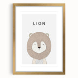 Lion Acrylic Nursery Art - Baby Room Wall Decor for Kids