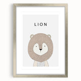 Lion Acrylic Nursery Art - Baby Room Wall Decor for Kids