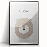 Lion Acrylic Nursery Art - Baby Room Wall Decor for Kids