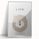 Lion Acrylic Nursery Art - Baby Room Wall Decor for Kids