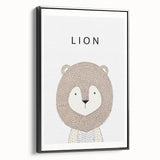 Lion Acrylic Nursery Art - Baby Room Wall Decor for Kids