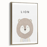 Lion Acrylic Nursery Art - Baby Room Wall Decor for Kids