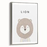 Lion Acrylic Nursery Art - Baby Room Wall Decor for Kids