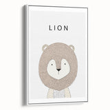 Lion Acrylic Nursery Art - Baby Room Wall Decor for Kids