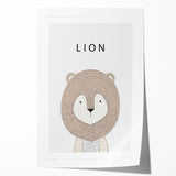 Lion Acrylic Nursery Art - Baby Room Wall Decor for Kids