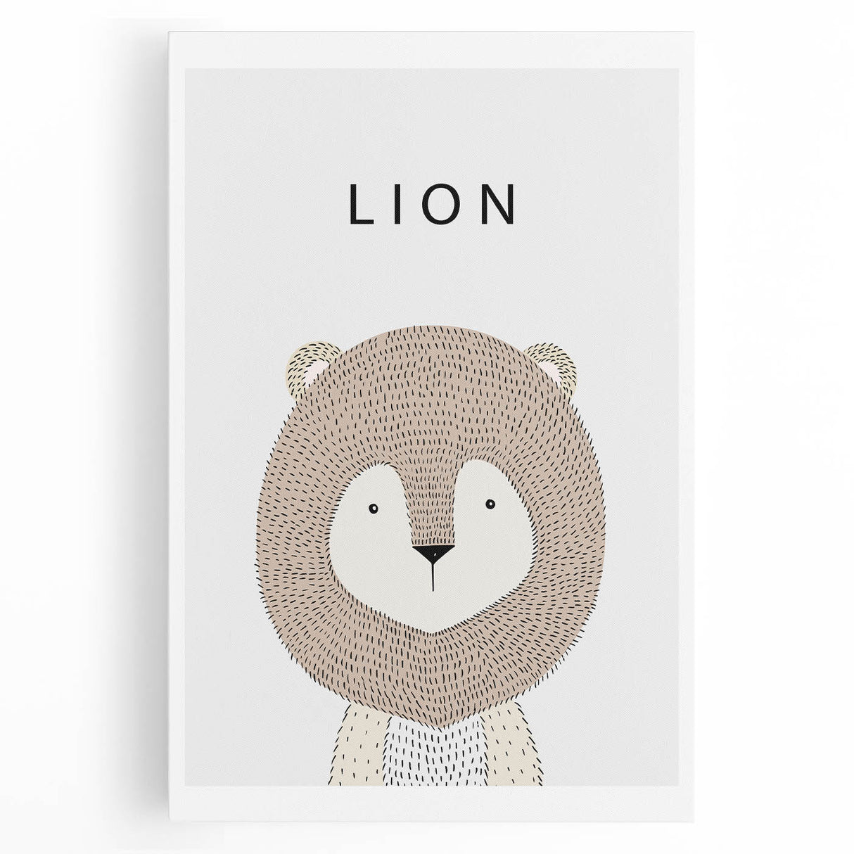 Lion Acrylic Nursery Art - Baby Room Wall Decor for Kids