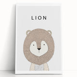 Lion Acrylic Nursery Art - Baby Room Wall Decor for Kids