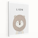 Lion Acrylic Nursery Art - Baby Room Wall Decor for Kids