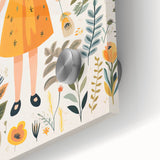 Personalized Children's Art Prints – Floral Girl Wall Decor