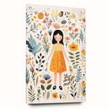 Personalized Children's Art Prints – Floral Girl Wall Decor