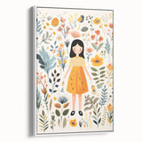 Personalized Children's Art Prints – Floral Girl Wall Decor