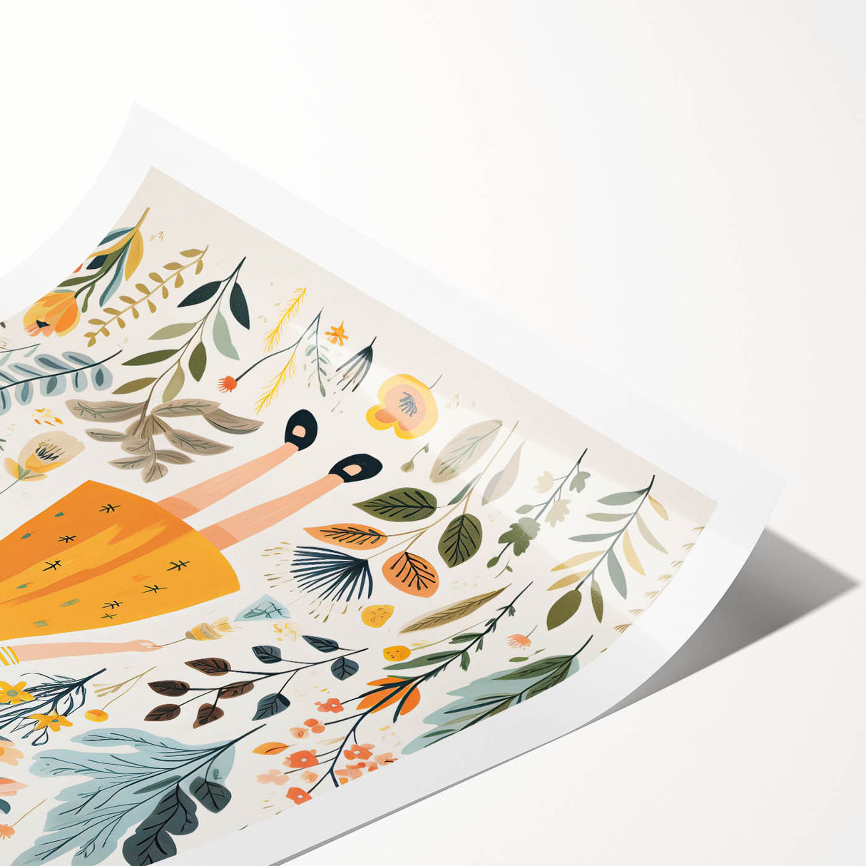Personalized Children's Art Prints – Floral Girl Wall Decor