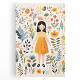 Personalized Children's Art Prints – Floral Girl Wall Decor