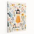 Personalized Children's Art Prints – Floral Girl Wall Decor