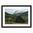 Elegant landscape barn frame in matte black, showcasing contemporary design, perfect for modern home decor. Ideal for displaying artwork or photographs.