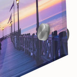 Close-up of a vibrant landscape bridge design printed on acrylic glass, showcasing intricate details and colors that enhance any modern decor. Perfect for art enthusiasts.